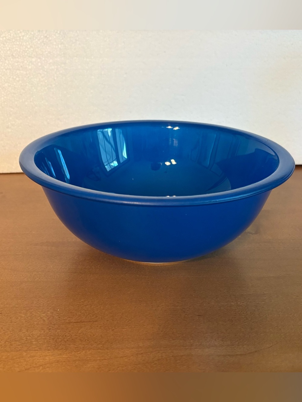 Vintage Corning USA Cobalt Blue Clear Bottom Mixing Bowl 10” 2.5 L Vibrant